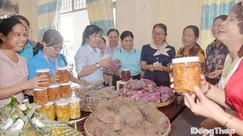 Phụ nữ Đồng Tháp phát huy vai trò trong kinh tế tập thể