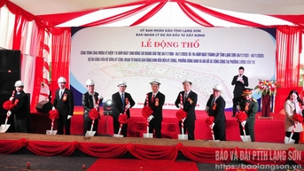 Động thổ dự án Công viên Bờ sông Kỳ Cùng và bãi đỗ xe công cộng