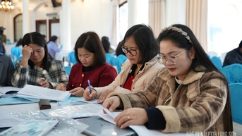 Hơn 100 đại biểu tập huấn đối thoại chính sách cấp xã và cụm thôn, bản và công tác kiểm tra, giám sát thực hiện Dự án 8