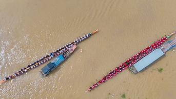 Cận cảnh đua ghe ngo tại lễ hội Ooc Om Boc Vĩnh Long