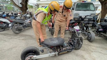 Ngăn chặn kịp thời nhóm thanh, thiếu niên tụ tập, chuẩn bị đua xe ở Tỉnh lộ 944