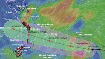 Dự báo rạng sáng mai bão Kalmaegi vào Biển Đông với cường độ cấp 13