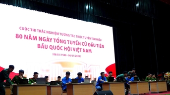 Sôi nổi chặng 2 cuộc thi trắc nghiệm tìm hiểu 80 năm Quốc hội Việt Nam