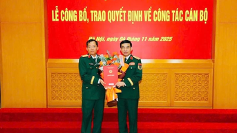 Chính ủy Quân khu 5 Lương Đình Chung được thăng quân hàm Thiếu tướng
