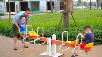 Sân chơi cho trẻ em ở nông thôn - những điểm hẹn kết nối cộng đồng