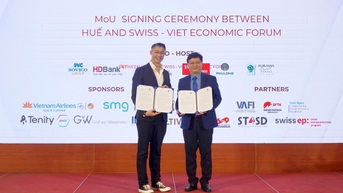 UBND TP. Huế và Diễn đàn Kinh tế Thụy Sĩ - Việt Nam ký kết bản ghi nhớ hợp tác