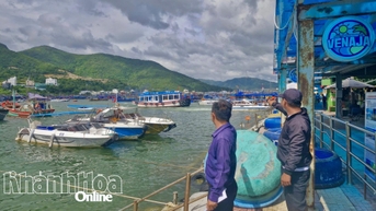 Triển khai các biện pháp ứng phó cơn bão số 13 để đảm bảo an toàn cho người và phương tiện ở vịnh Nha Trang