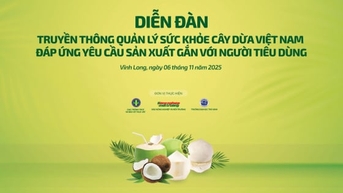 Quản lý sức khỏe cây dừa, nâng cao chất lượng đáp ứng thị trường