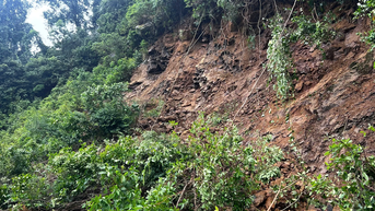 Xảy ra vụ sạt lở đất, đá trên đường Hồ Chí Minh nhánh Tây