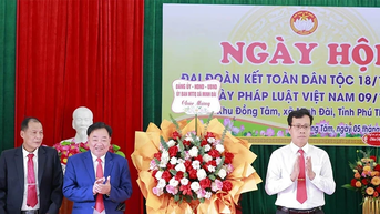 Ngày hội đại đoàn kết toàn dân tộc khu dân cư khu Đồng Tâm, xã Minh Đài