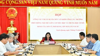 Chuẩn bị chu đáo cho Lễ khởi công các trường phổ thông nội trú liên cấp tại Minh Tân, Sơn Vĩ, Phố Bảng, Xín Mần và Pà Vầy Sủ