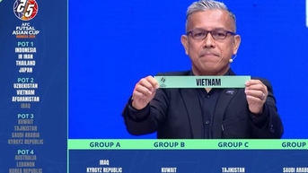 VCK Futsal châu Á 2026: Việt Nam cùng bảng với Đương kim Á quân Thái Lan