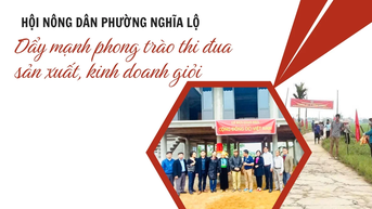 Hội Nông dân phường Nghĩa Lộ: Đẩy mạnh phong trào thi đua sản xuất, kinh doanh giỏi