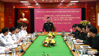 Tổng cục Chính trị Quân đội nhân dân Việt Nam kiểm tra, nắm tình hình tại một số cơ quan, đơn vị thuộc Cảnh sát biển Việt Nam