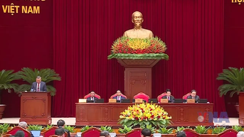 Toàn cảnh ngày làm việc thứ nhất Hội nghị Trung ương 14 khóa XIII