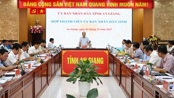 Thành viên UBND tỉnh An Giang thông qua nhiều nội dung quan trọng