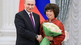 Anh hùng Lao động Thái Hương được Tổng thống Nga Vladimir Putin trao tặng Huân chương Hữu nghị