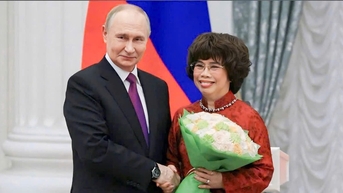 Doanh nhân Thái Hương nhận Huân chương Hữu nghị do Tổng thống Nga trao tặng