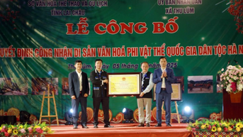 Lai Châu có thêm hai Di sản văn hóa phi vật thể quốc gia