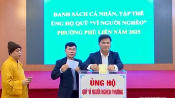 Phường Phù Liễn vận động hơn 1,5 tỷ đồng ủng hộ quỹ 'Vì người nghèo'