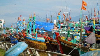 Lực lượng vũ trang tuyến biển Lâm Đồng cùng ngư dân ứng phó bão KALMAEGI