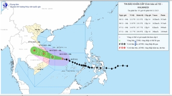 Ảnh hưởng của bão số 13: Ngoài khơi vùng biển Vĩnh Long có gió lúc cấp 6, giật cấp 7, sóng 1-3m, biển động