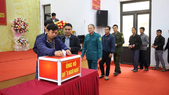 Xã Dân Hóa vận động ủng hộ gần 168 triệu đồng hỗ trợ người nghèo