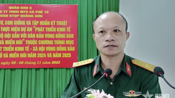 Công ty TNHH MTV Cà phê 15 trao con giống tặng hộ nghèo của tỉnh Lâm Đồng