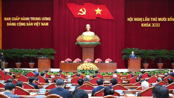 [Ảnh] Bế mạc Hội nghị lần thứ 14 Ban Chấp hành Trung ương Đảng khóa XIII