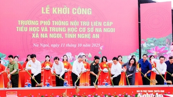 Sẽ đồng loạt khởi công xây dựng 9 trường học liên cấp tại các xã biên giới của Nghệ An
