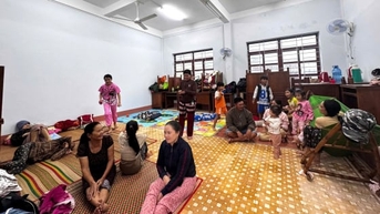Không để người dân nào rời khỏi nơi sơ tán tập trung trong bão