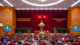 Thông cáo báo chí về ngày làm việc thứ hai và bế mạc Hội nghị Trung ương 14 khóa XIII