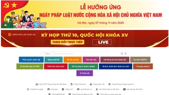 Cổng Pháp luật quốc gia ra mắt phiên bản mới ngày 7/11