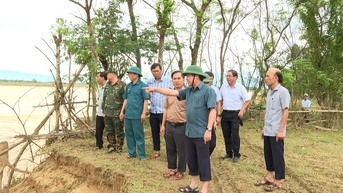 Lãnh đạo thành phố kiểm tra công tác phòng, chống bão số 13