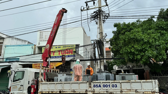 Công ty Điện lực Khánh Hòa chủ động ứng phó bão số 13 (KALMAEGI) và mưa lũ
