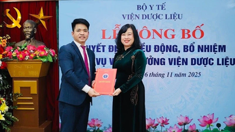 Tiến sĩ Trần Minh Ngọc giữ chức Viện trưởng Viện Dược liệu