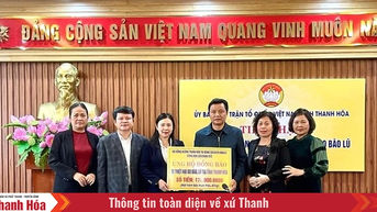 Đã tiếp nhận hơn 70 tỷ đồng ủng hộ đồng bào bị thiệt hại do bão số 10