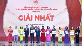 Vinh danh các tác phẩm xuất sắc tại Giải Báo chí toàn quốc “Vì sự nghiệp phát triển Văn hóa Việt Nam” lần thứ Ba