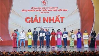 95 tác phẩm được trao Giải Báo chí toàn quốc 'Vì sự nghiệp phát triển Văn hóa Việt Nam'
