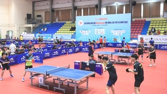 Sôi động Giải Bóng bàn tranh cúp Báo Hànộimới lần thứ XII, năm 2025