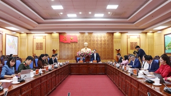 Tỉnh ủy Lai Châu: Làm việc với Đoàn công tác Học viện Chính trị Quốc gia Hồ Chí Minh