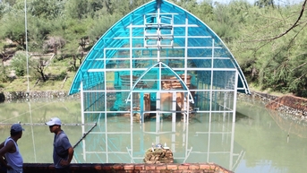 Tháp Chăm cổ nghìn năm tuổi nằm dưới mực nước biển bị ngập lụt kéo dài