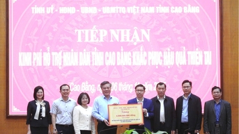 Đồng Nai trao tặng tỉnh Cao Bằng 6 tỷ đồng khắc phục hậu quả thiên tai