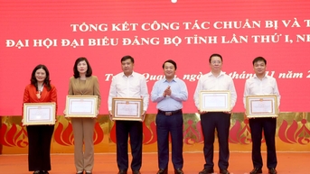 Tổng kết công tác chuẩn bị và tổ chức Đại hội đại biểu Đảng bộ tỉnh lần thứ I, nhiệm kỳ 2025 - 2030