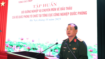 Tổng cục Công nghiệp quốc phòng phối hợp với Cục Tài chính (Bộ Quốc phòng) tập huấn công tác đấu thầu