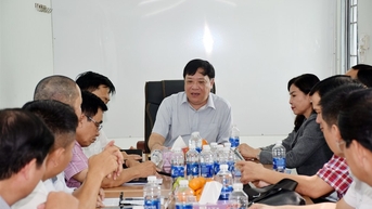 Chủ tịch UBND tỉnh Phạm Thành Ngại khảo sát tiến độ các dự án do Công ty Cổ phần BEDA T&C đầu tư.