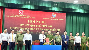Ký kết Quy chế phối hợp giữa NXB Chính trị quốc gia Sự thật và Trường Đại học Cảnh sát nhân dân