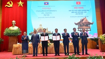 Lễ trao Biên bản ghi nhớ giữa Việt Nam - Lào