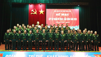 Cục Bảo vệ an ninh Quân đội bế mạc lớp tập huấn võ thuật, bắn súng năm 2025