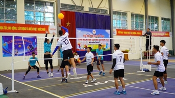 Giải thi đấu bóng chuyền hơi trước Đại hội Thể dục thể thao tỉnh Điện Biên lần thứ XII